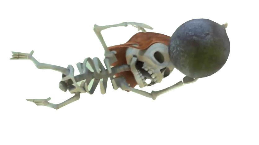 Clash Of Clans Skeleton With Bomb png transparent