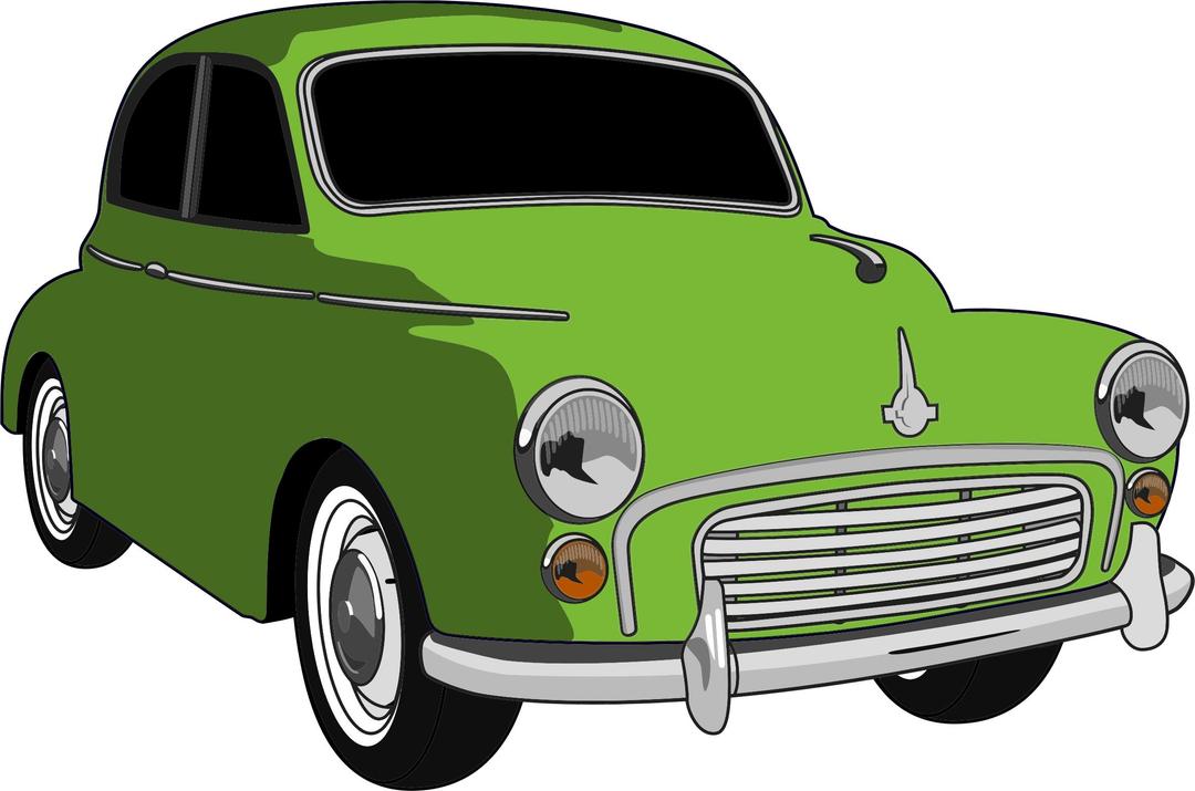 Classic Green Car png transparent