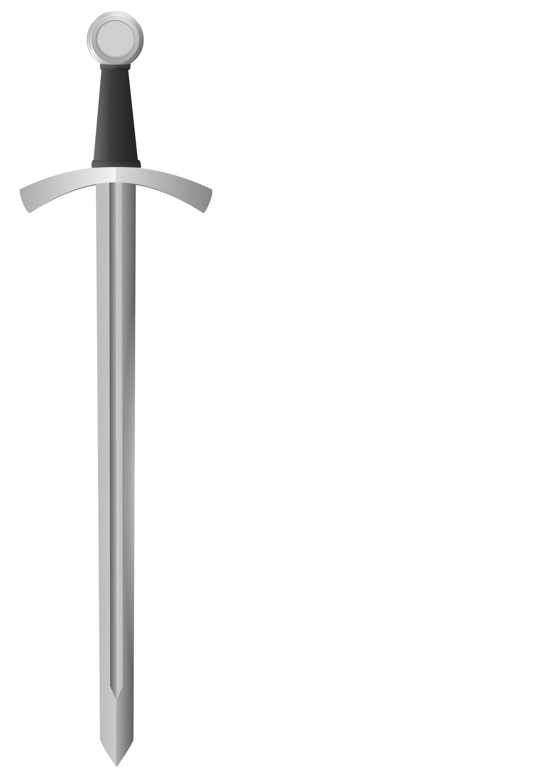 Classic medieval sword png transparent