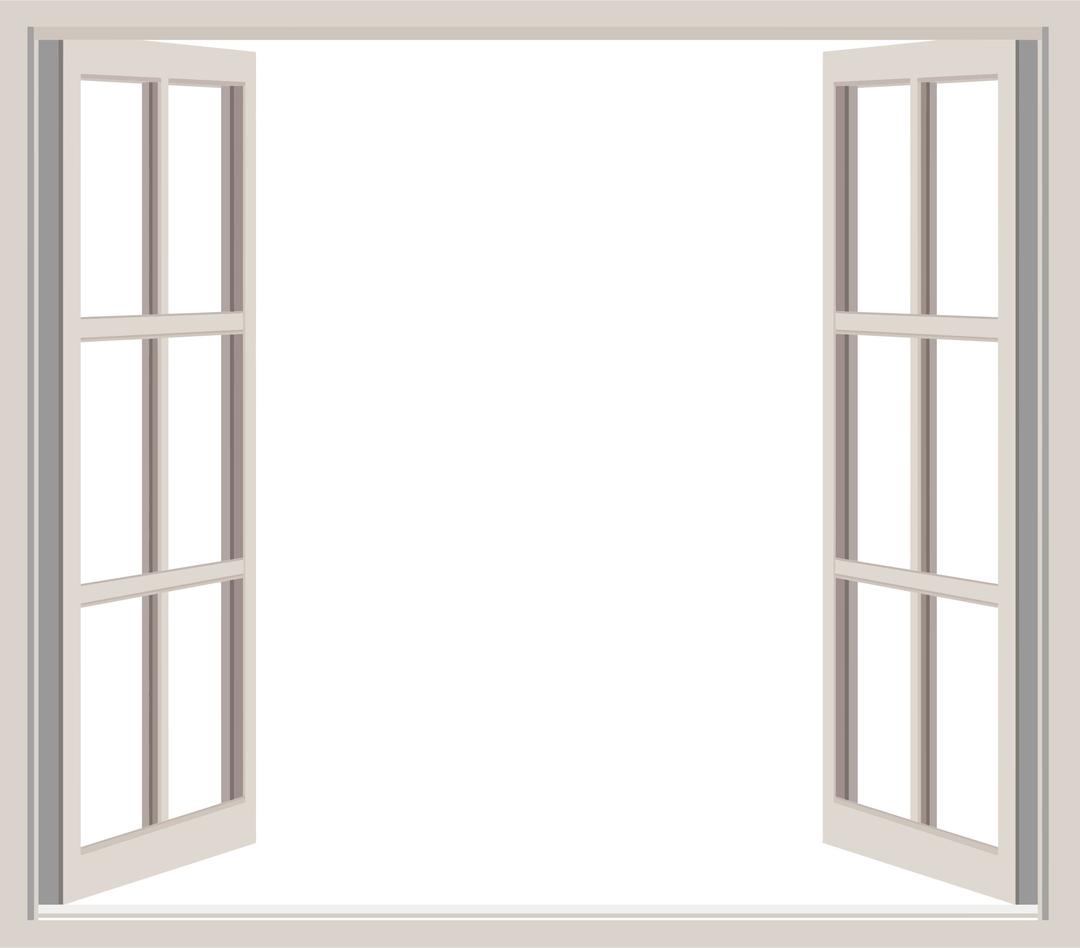 Classic Open Window png transparent