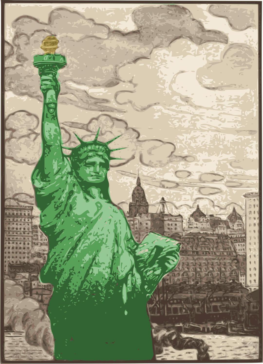 Classic Statue of Liberty png transparent