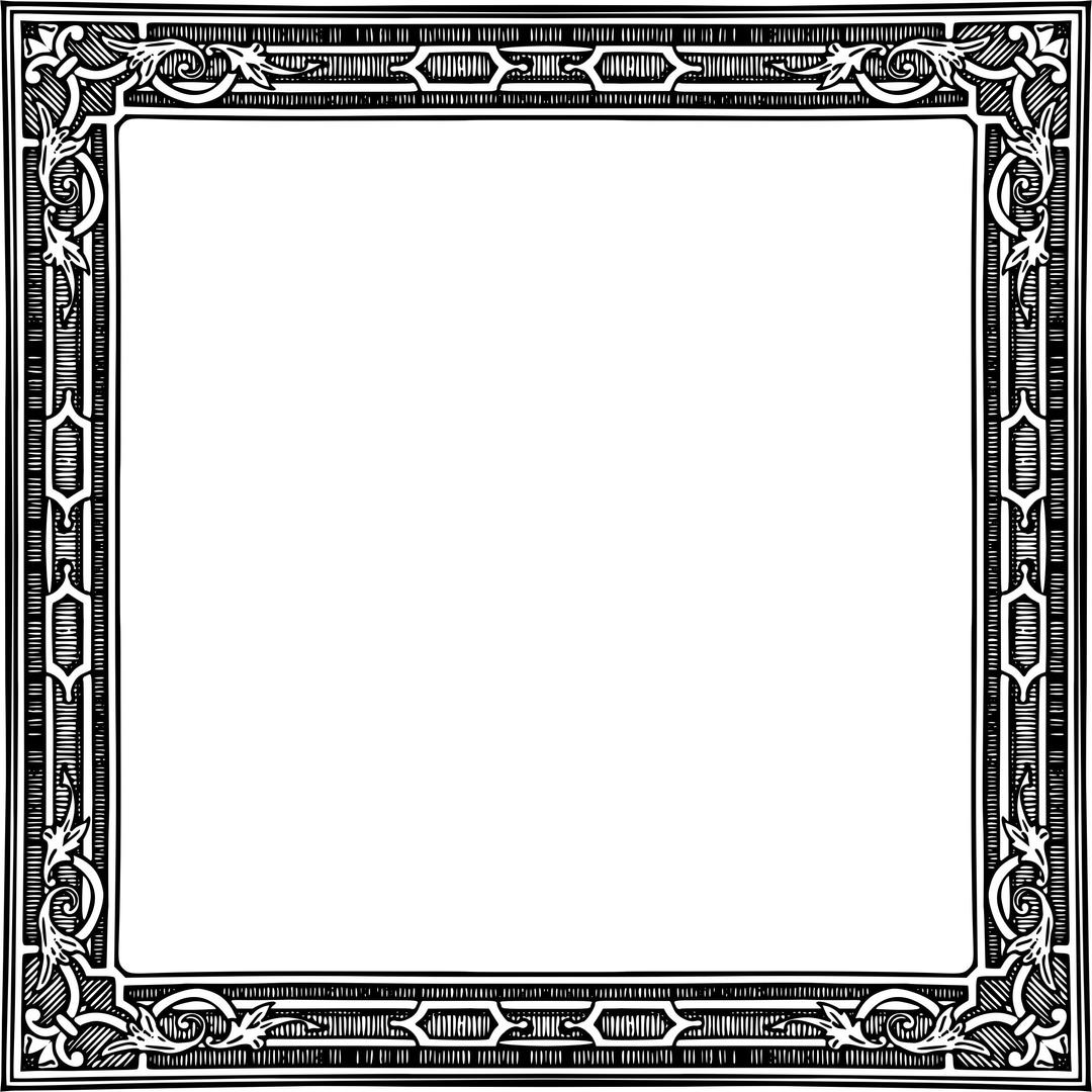 Classic Thick Border Extended 2 png transparent