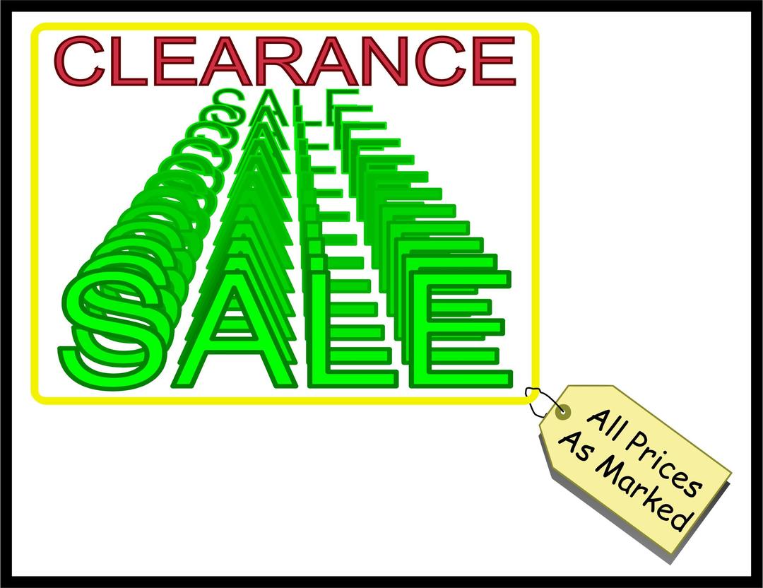 Clearance Sale png transparent