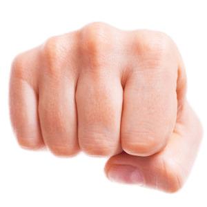 Clenched Fist Forward png transparent