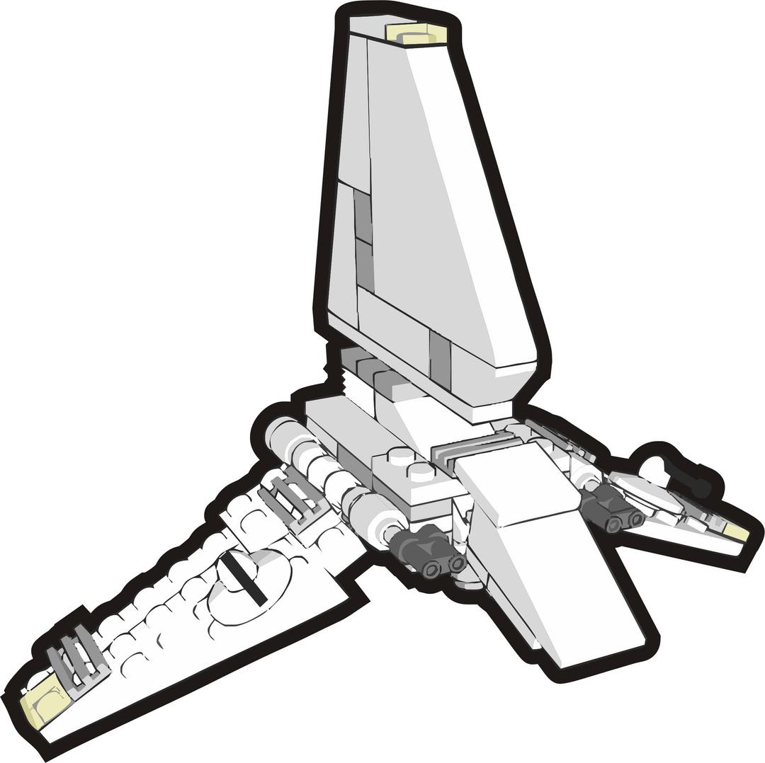Clip is a Brick - Star Wars Imperial shuttle, set 4494 png transparent