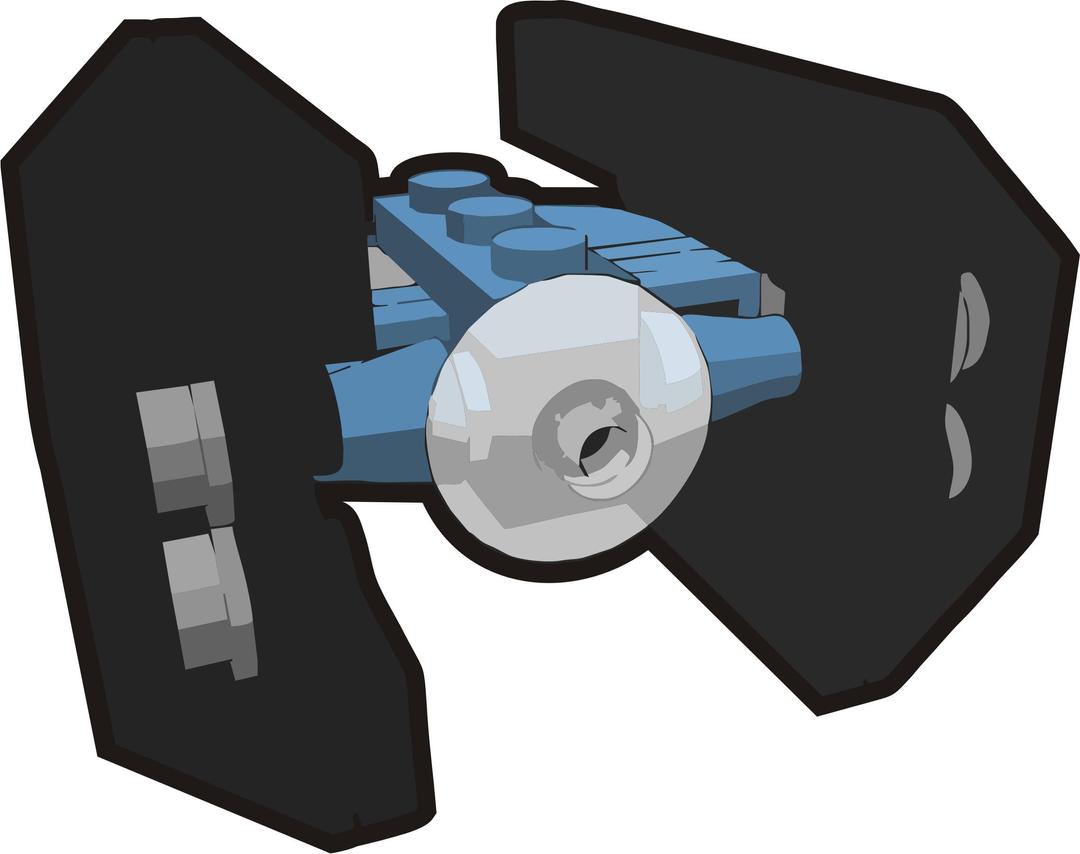 Clip is a Brick - Star Wars mini Tie Fighter Advanced, set 4484 png transparent