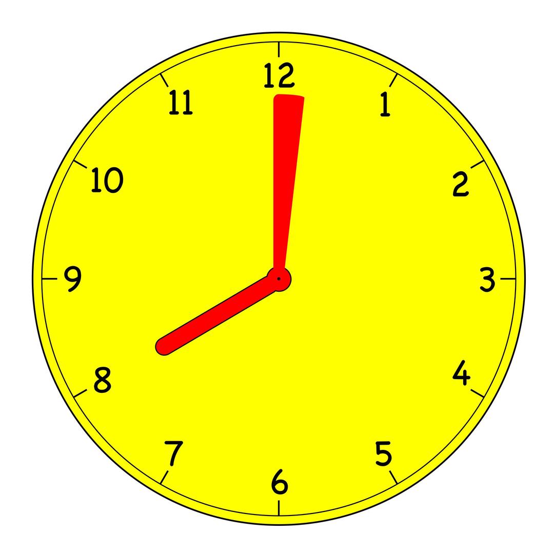 Clock one minute png transparent