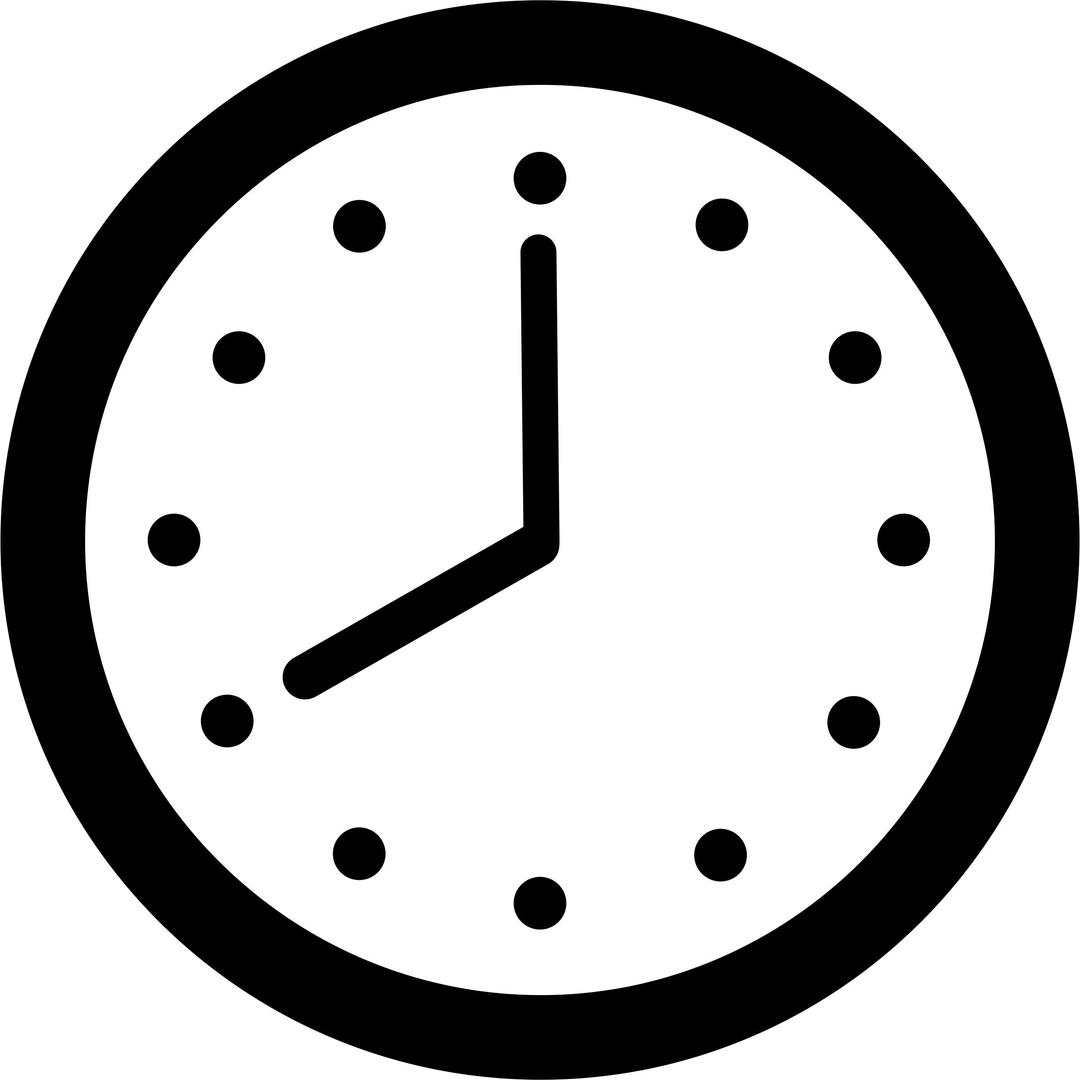 Clock - Rounded Hands and Dots png transparent