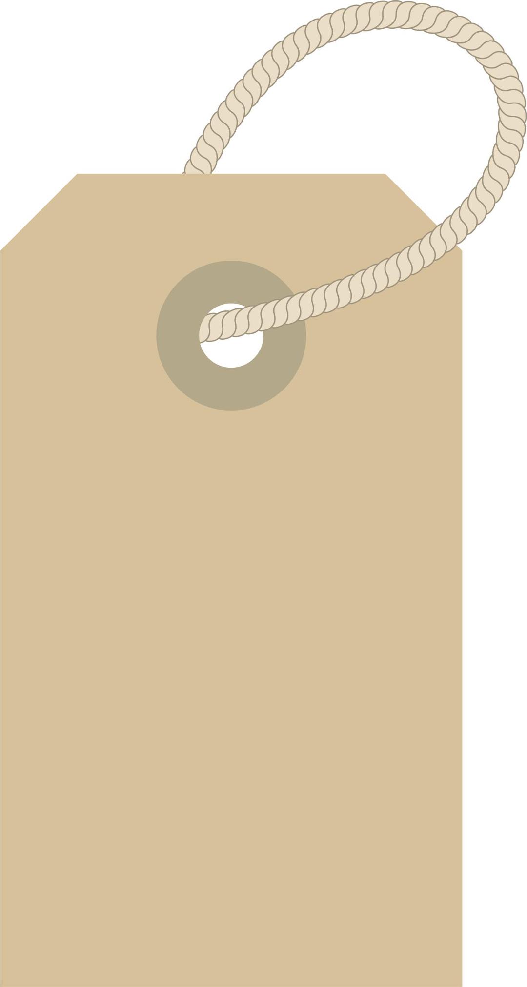 Clothing Label with Rope png transparent