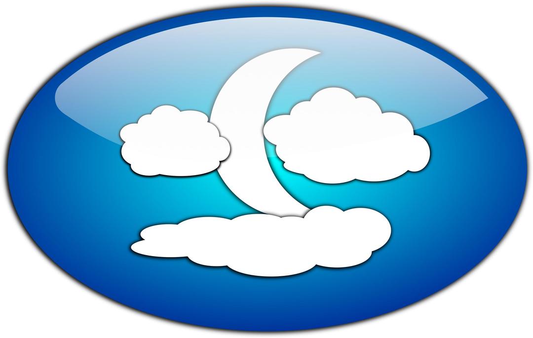 Clouds and the Moon png transparent