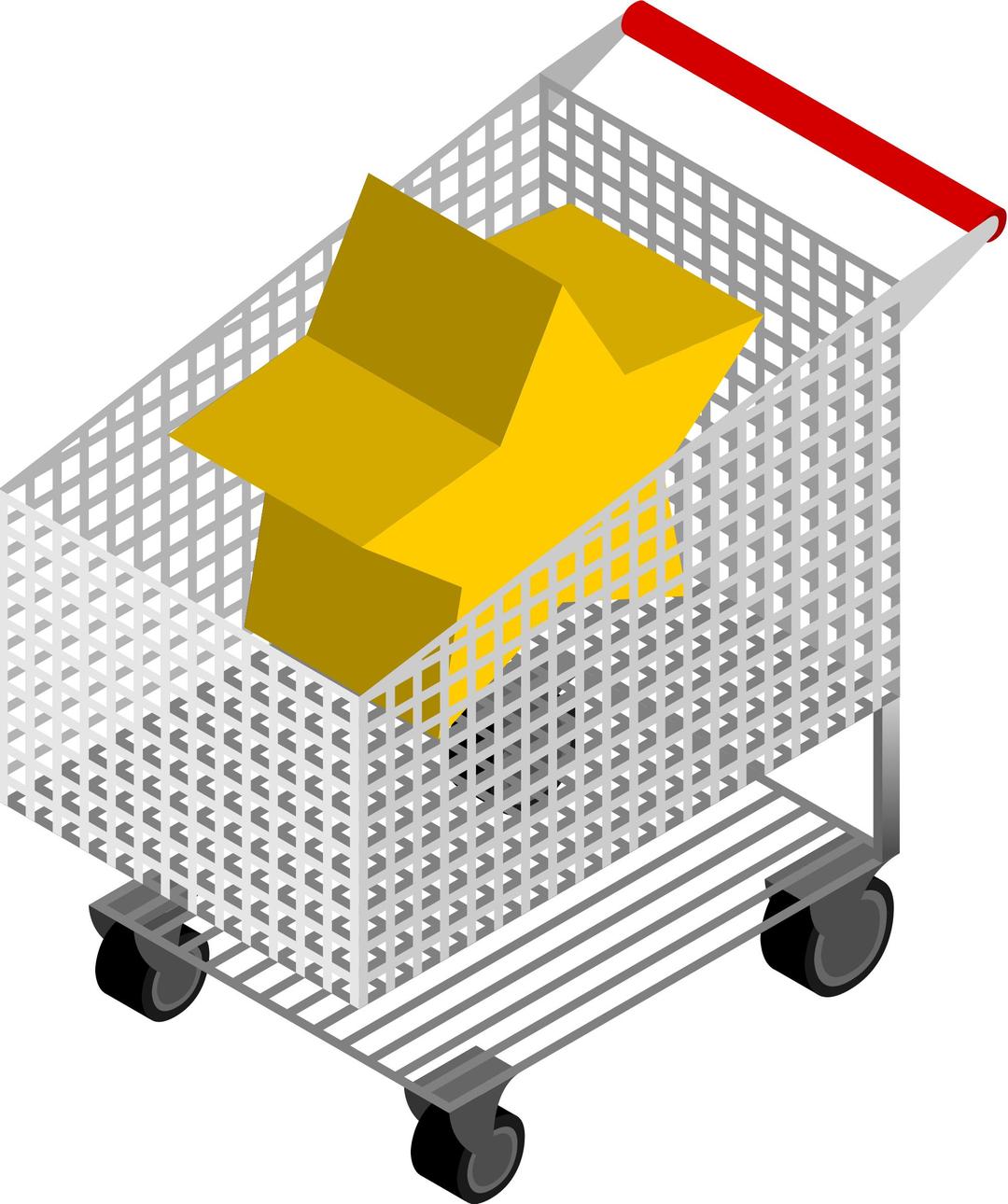 CM Isometric Shopping Cart png transparent