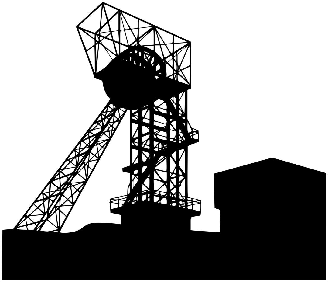 Coal mine shaft / tower png transparent
