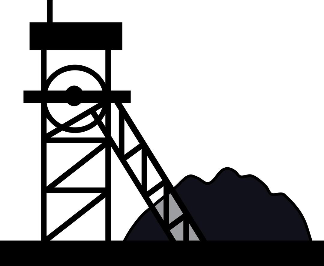 Coal mine symbol png transparent
