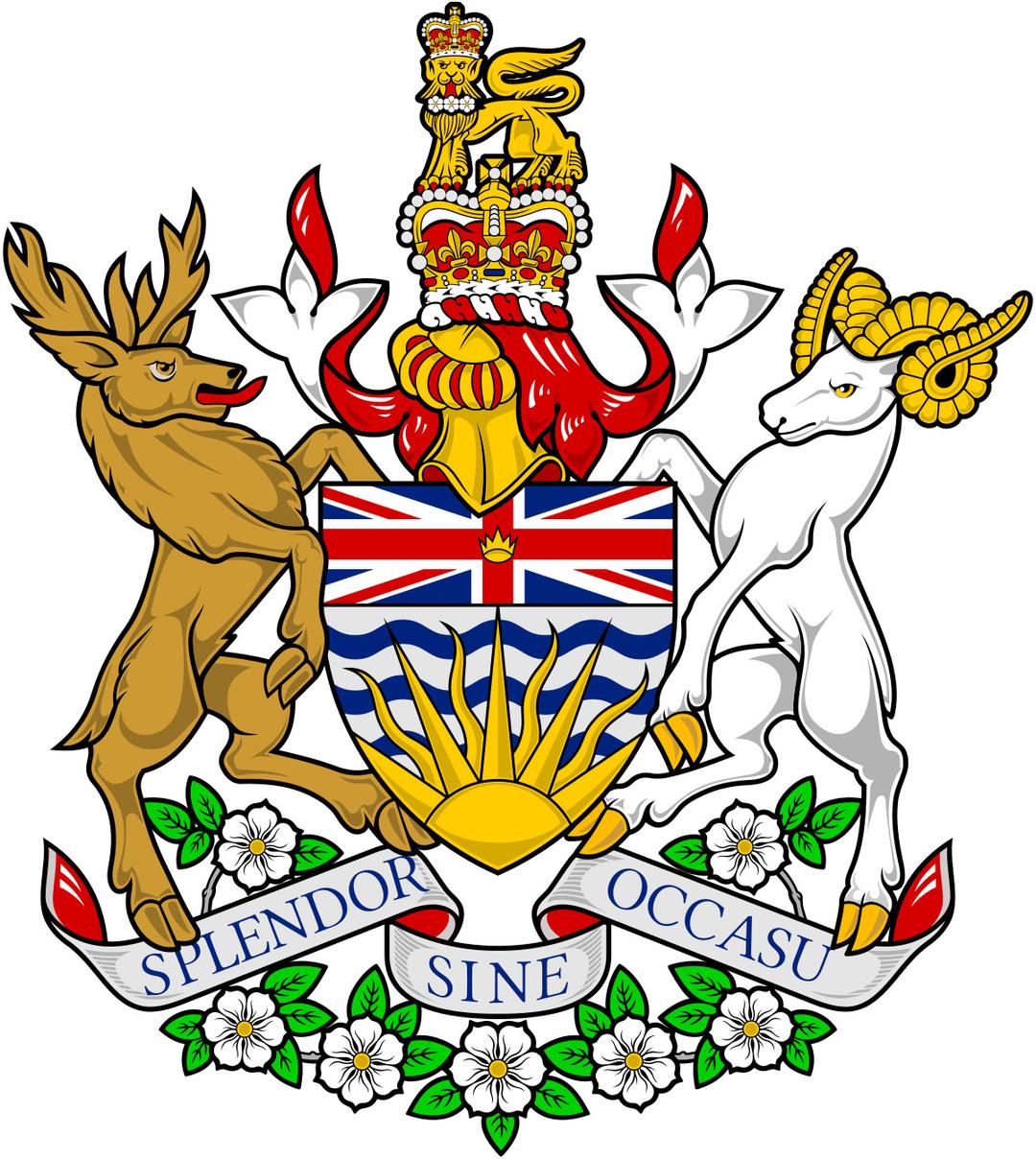 Coat Of Arms British Columbia png transparent