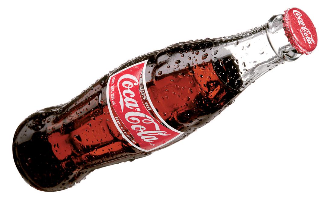 Coca Cola Side Bottle png transparent
