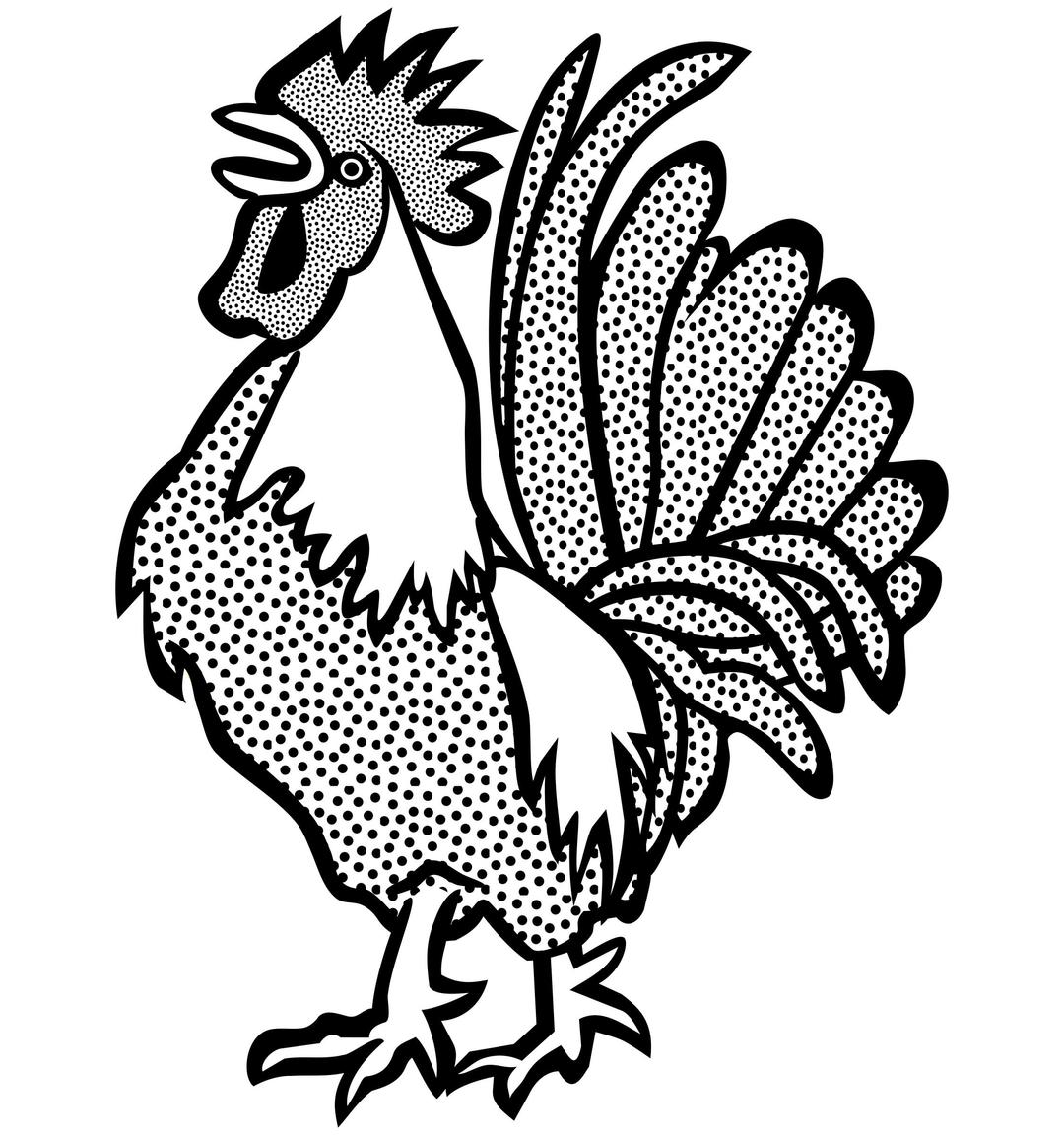 cock2 - lineart png transparent