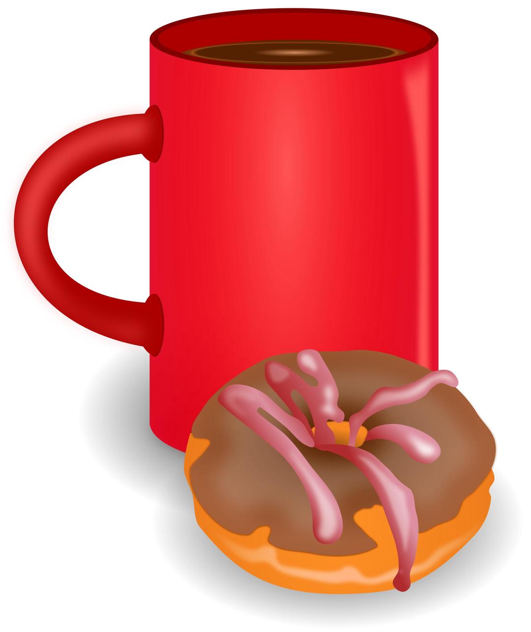 Coffee and Doughnut png transparent