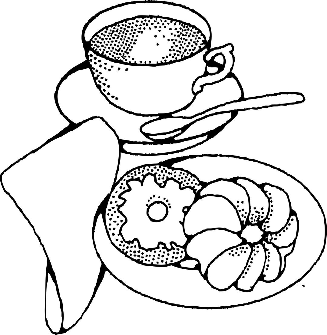 coffee and pastry png transparent