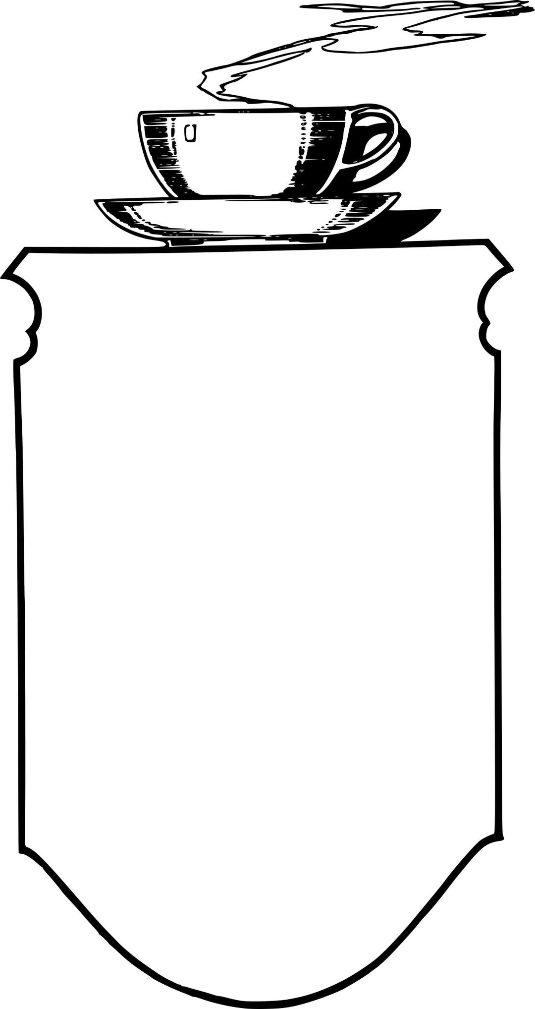 Coffee Cup Frame png transparent