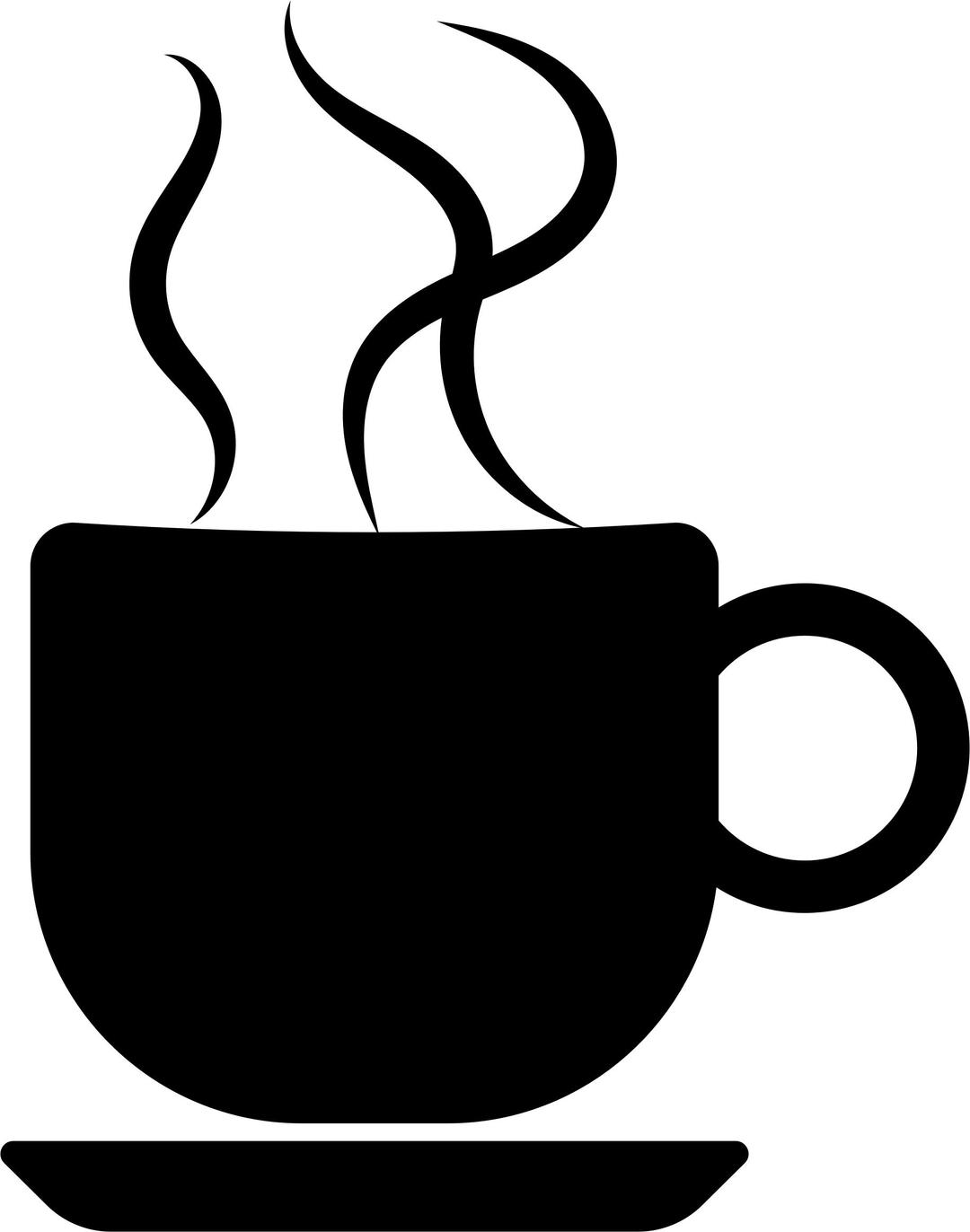 Coffee Cup Silhouette png transparent