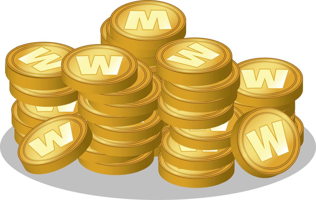 Coin hoard png transparent