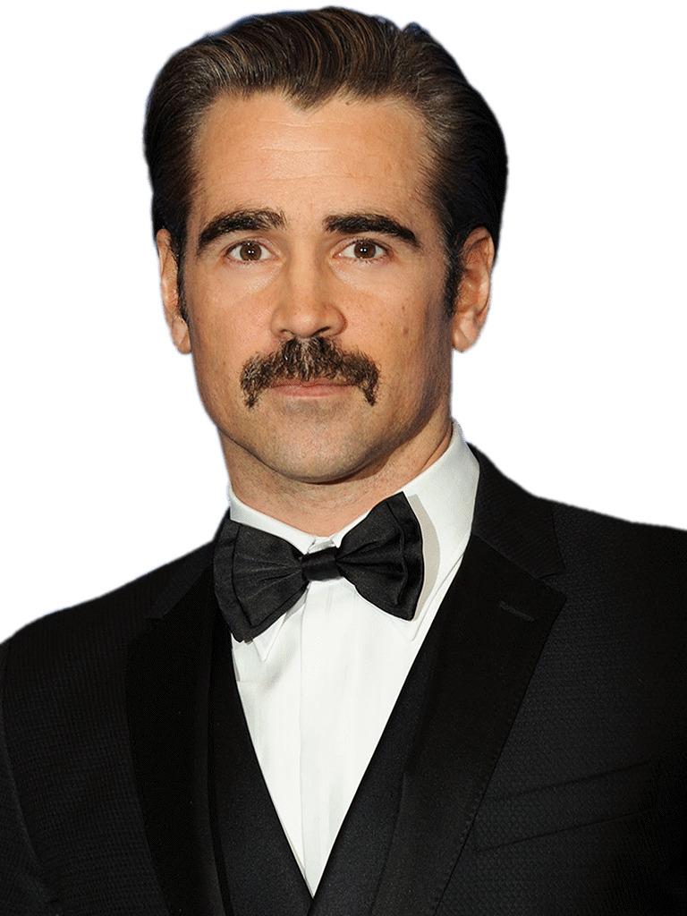 Colin Farrell With Mustache png transparent