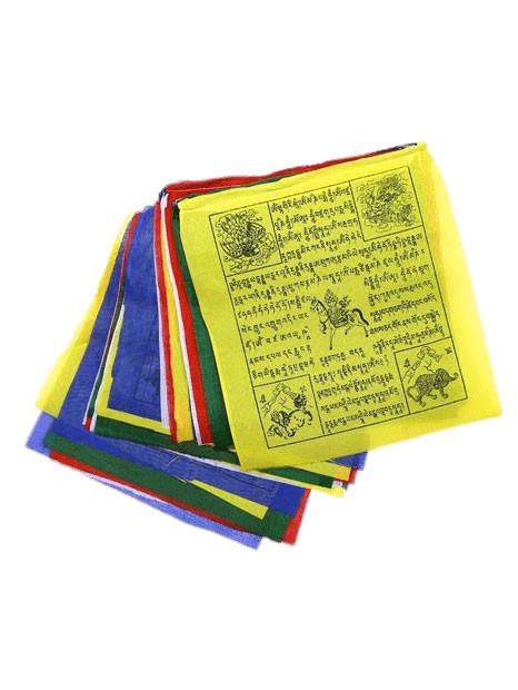 Collection Of Buddhist Prayer Flags png transparent