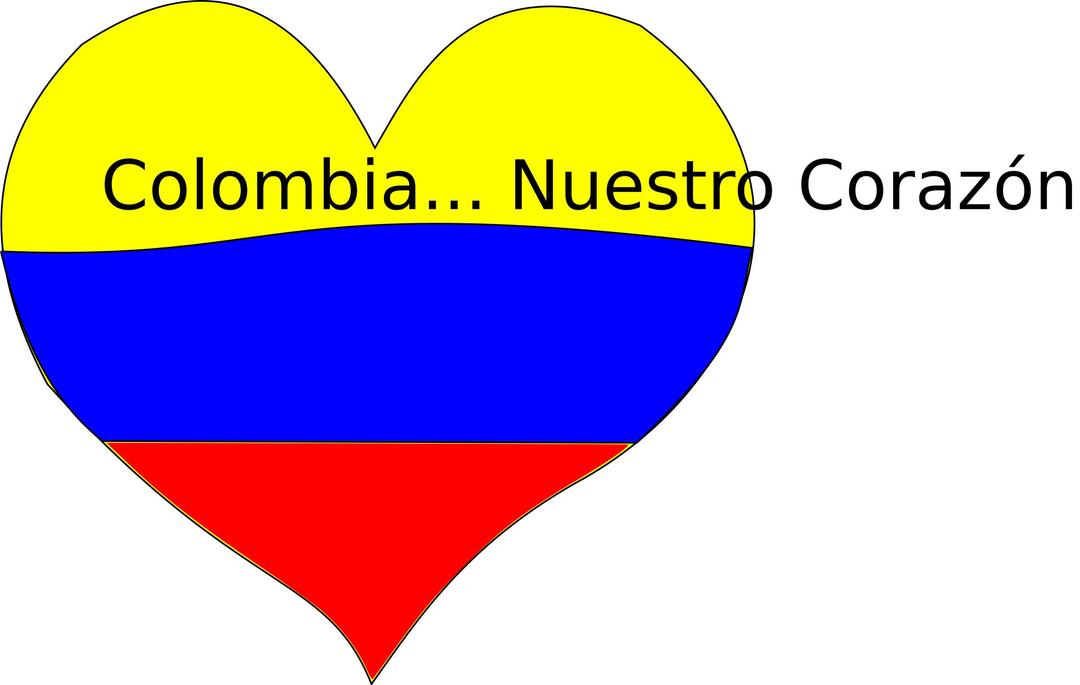 Colombia Corazón png transparent