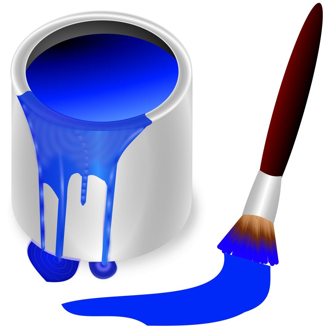 color bucket blue png transparent