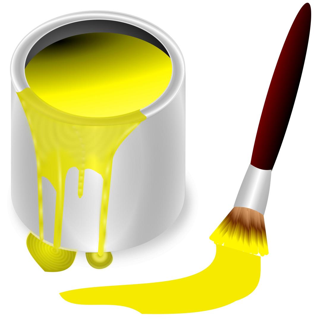 color bucket yellow png transparent