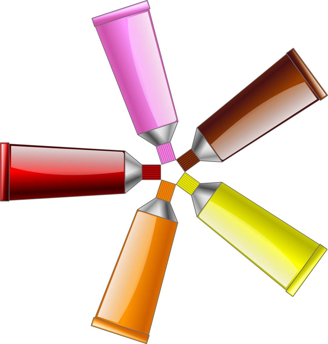 Color tube Red Yellow Brown Orange Pink png transparent