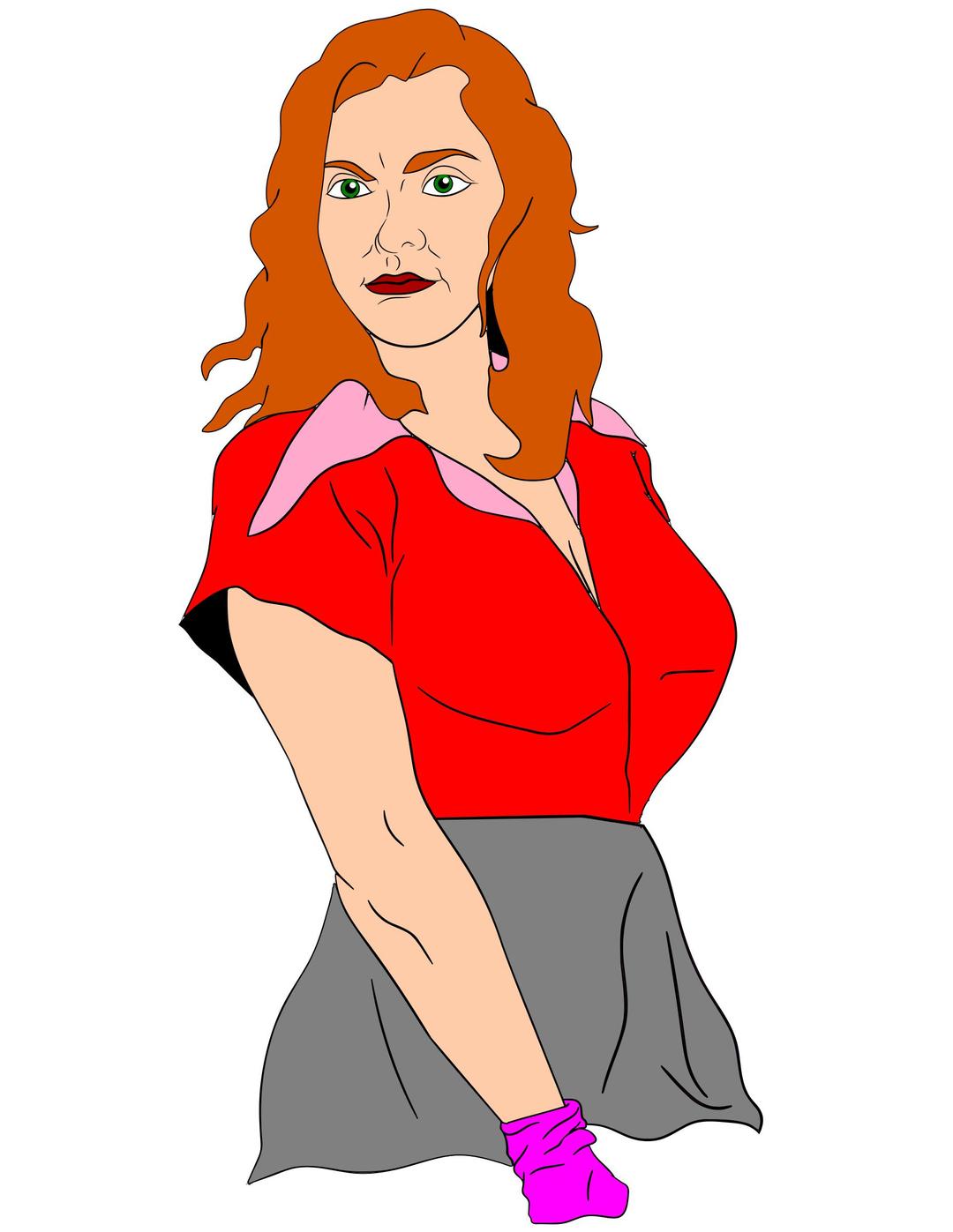 Color Vector Toon Girl png transparent