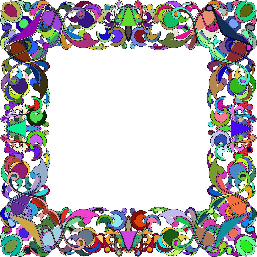 Colorful Abstract Frame png transparent