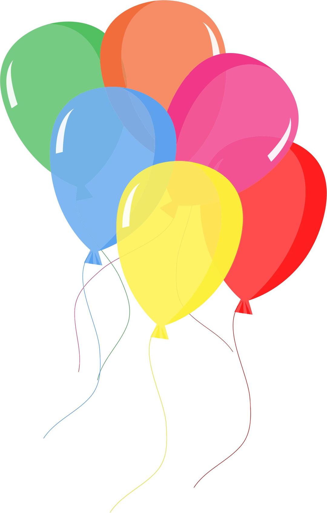 Colorful Balloons png transparent