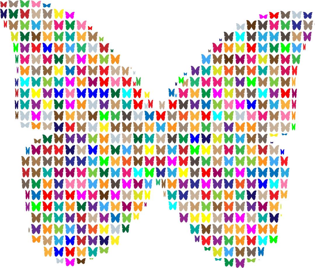 Colorful Butterfly Fractal png transparent