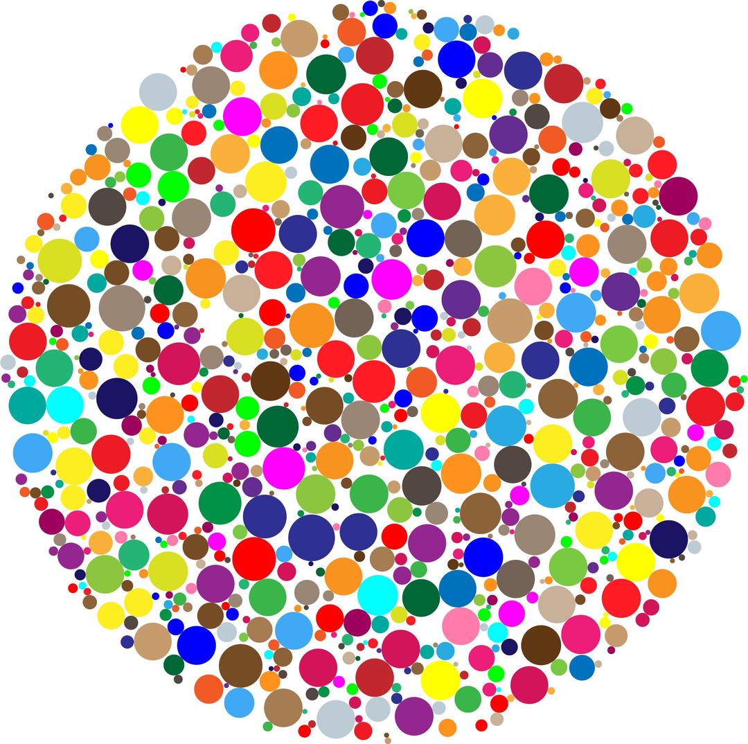Colorful Circle Fractal png transparent