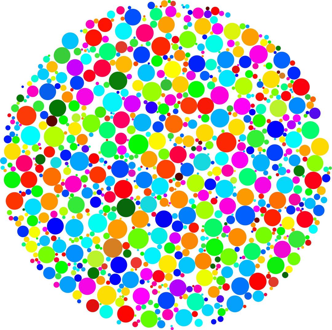 Colorful Circle Fractal 3 png transparent