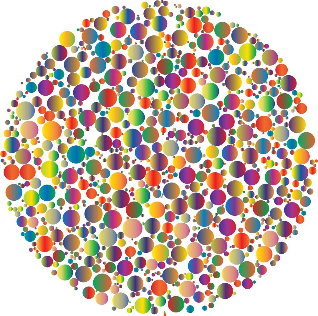 Colorful Circle Fractal 4 png transparent