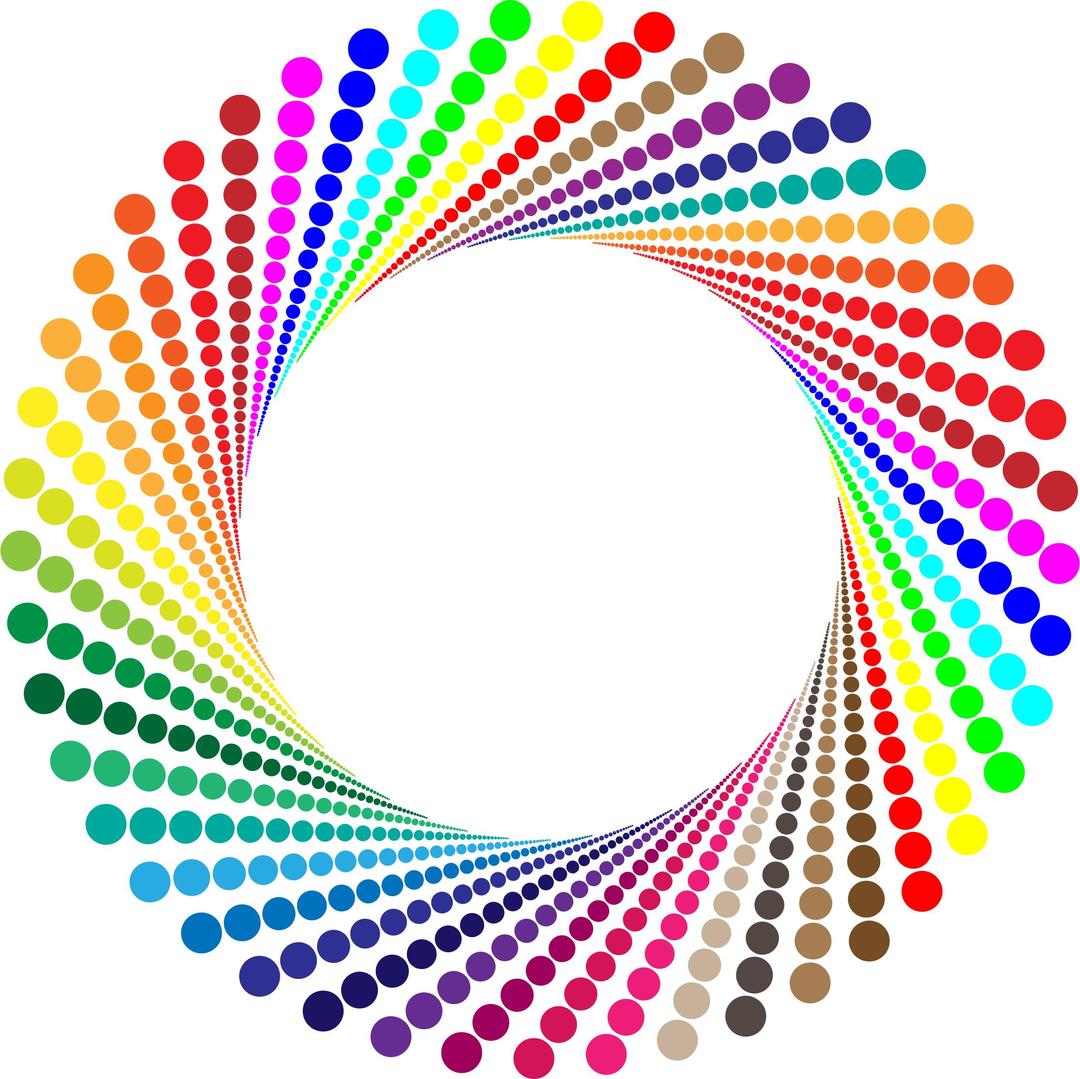 Colorful Circles Shutter Vortex png transparent