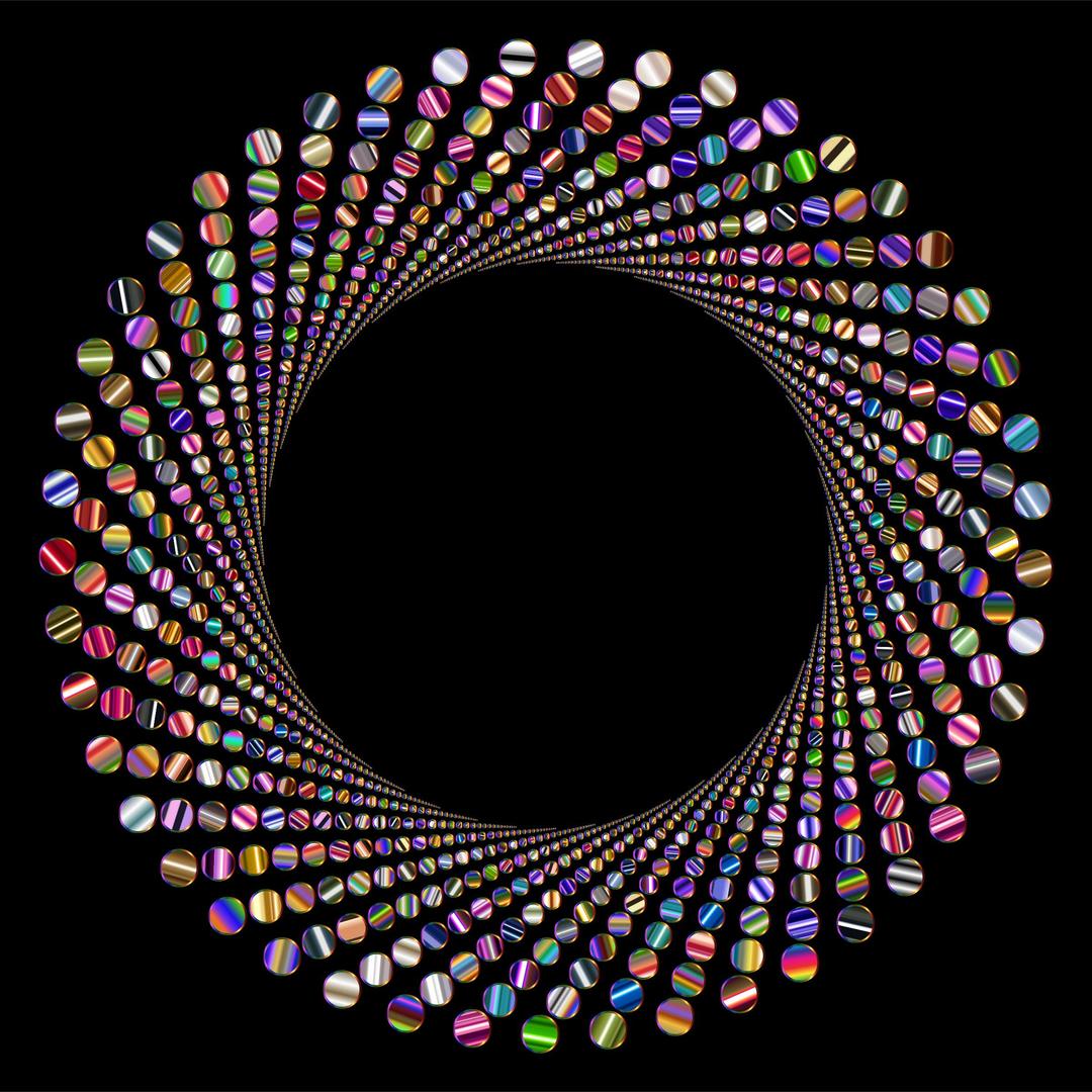 Colorful Circles Shutter Vortex 8 Variation 2 png transparent