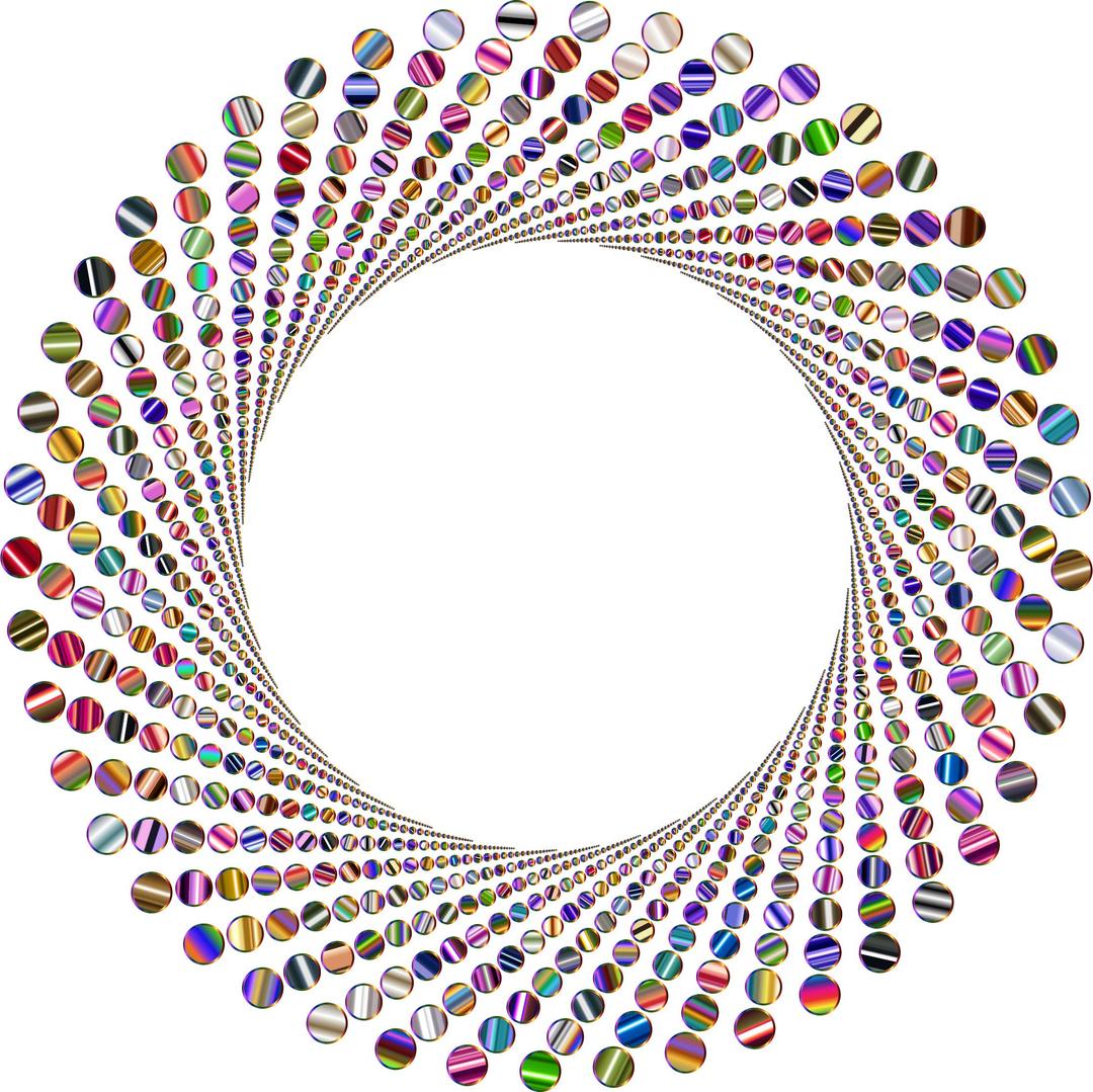 Colorful Circles Shutter Vortex 8 Variation 2 No Background png transparent