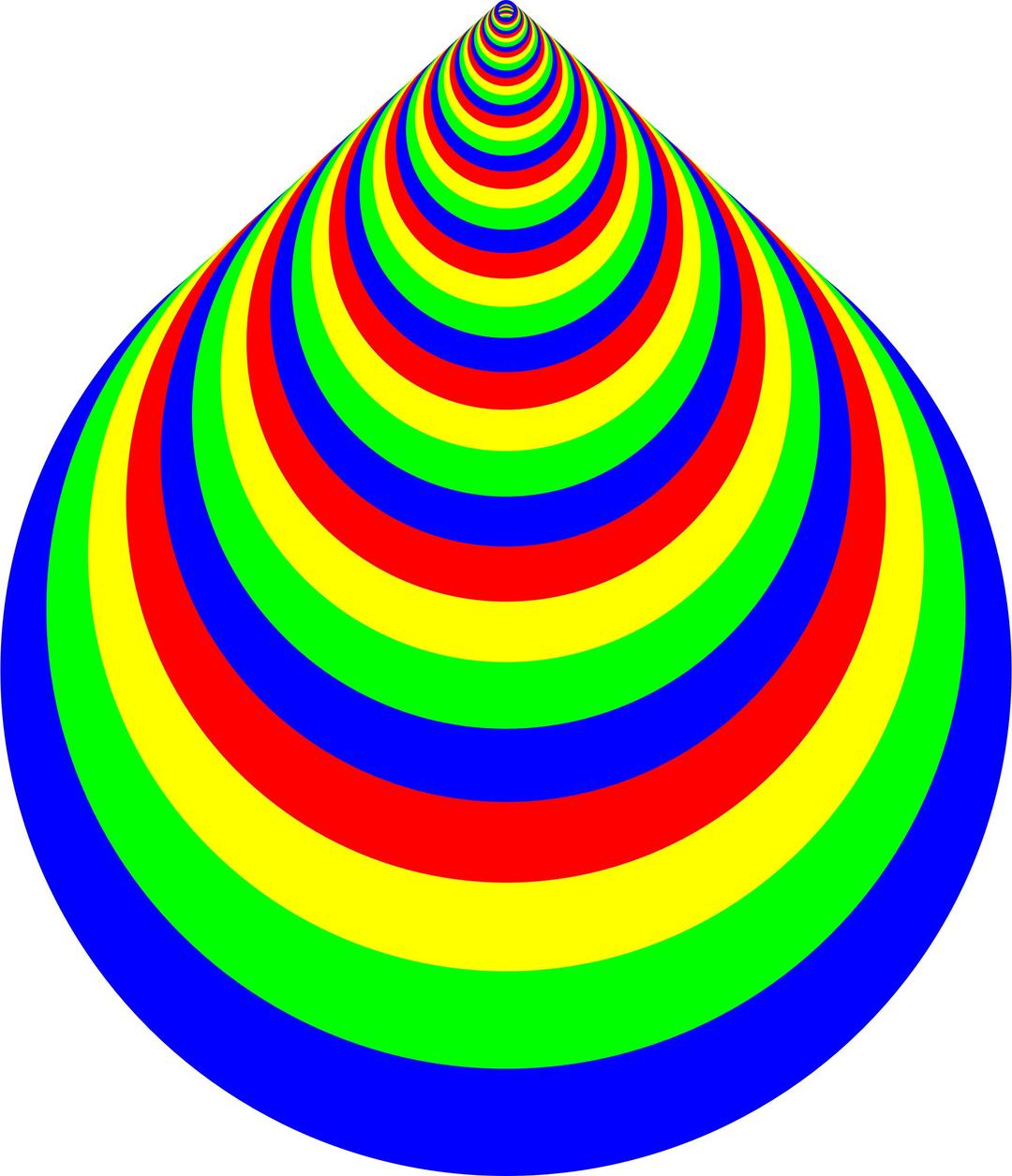 Colorful Concentric Rings png transparent