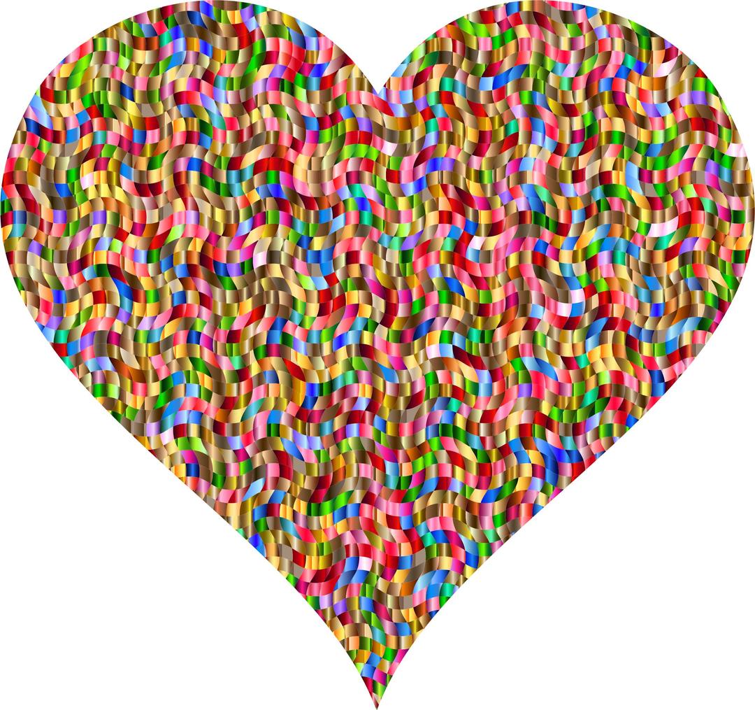 Colorful Confetti Heart 2 png transparent