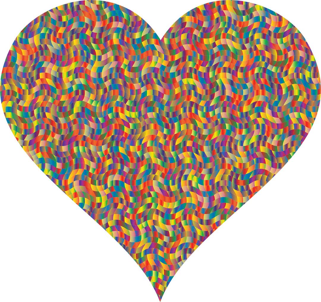 Colorful Confetti Heart 3 png transparent