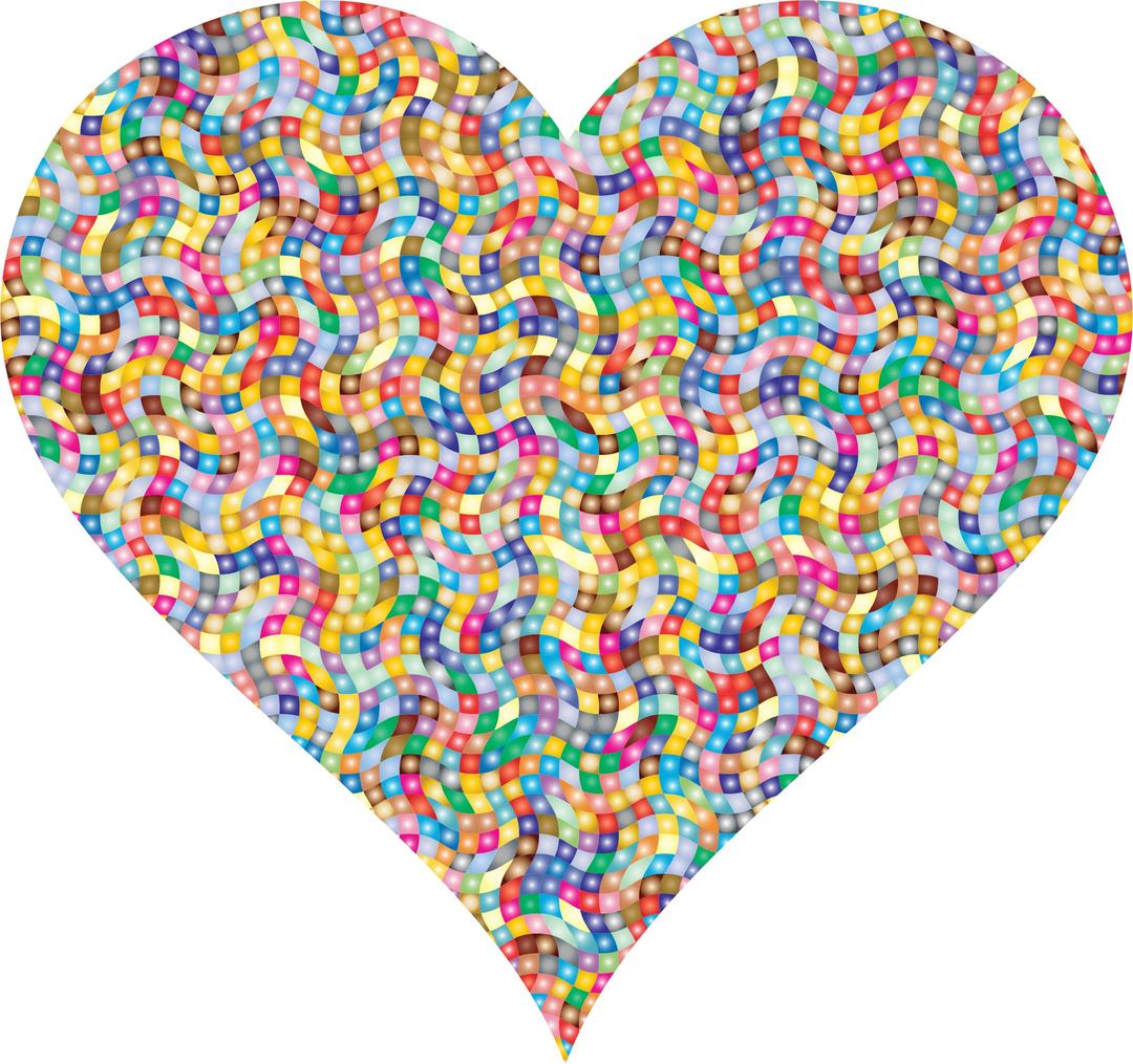 Colorful Confetti Heart 4 png transparent