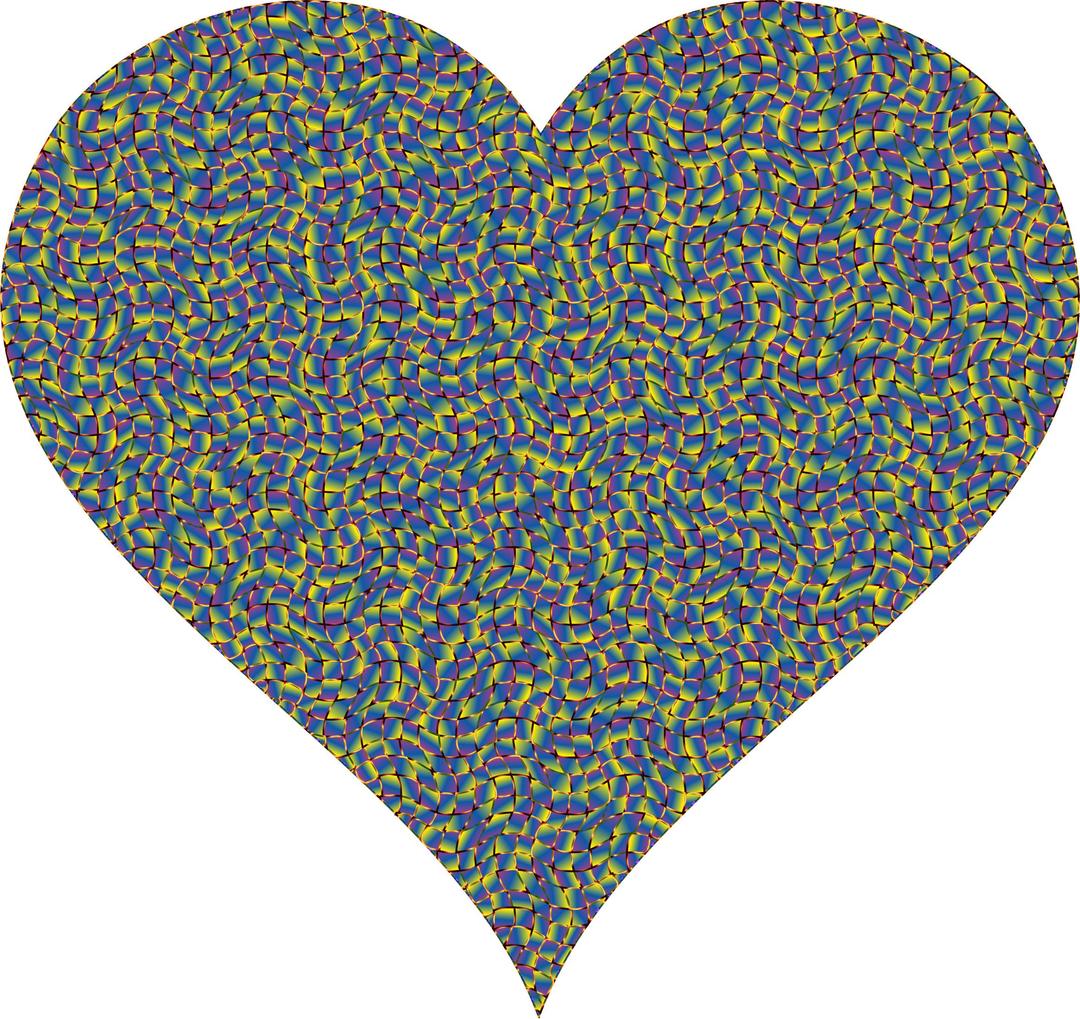 Colorful Confetti Heart 8 Variation 2 png transparent