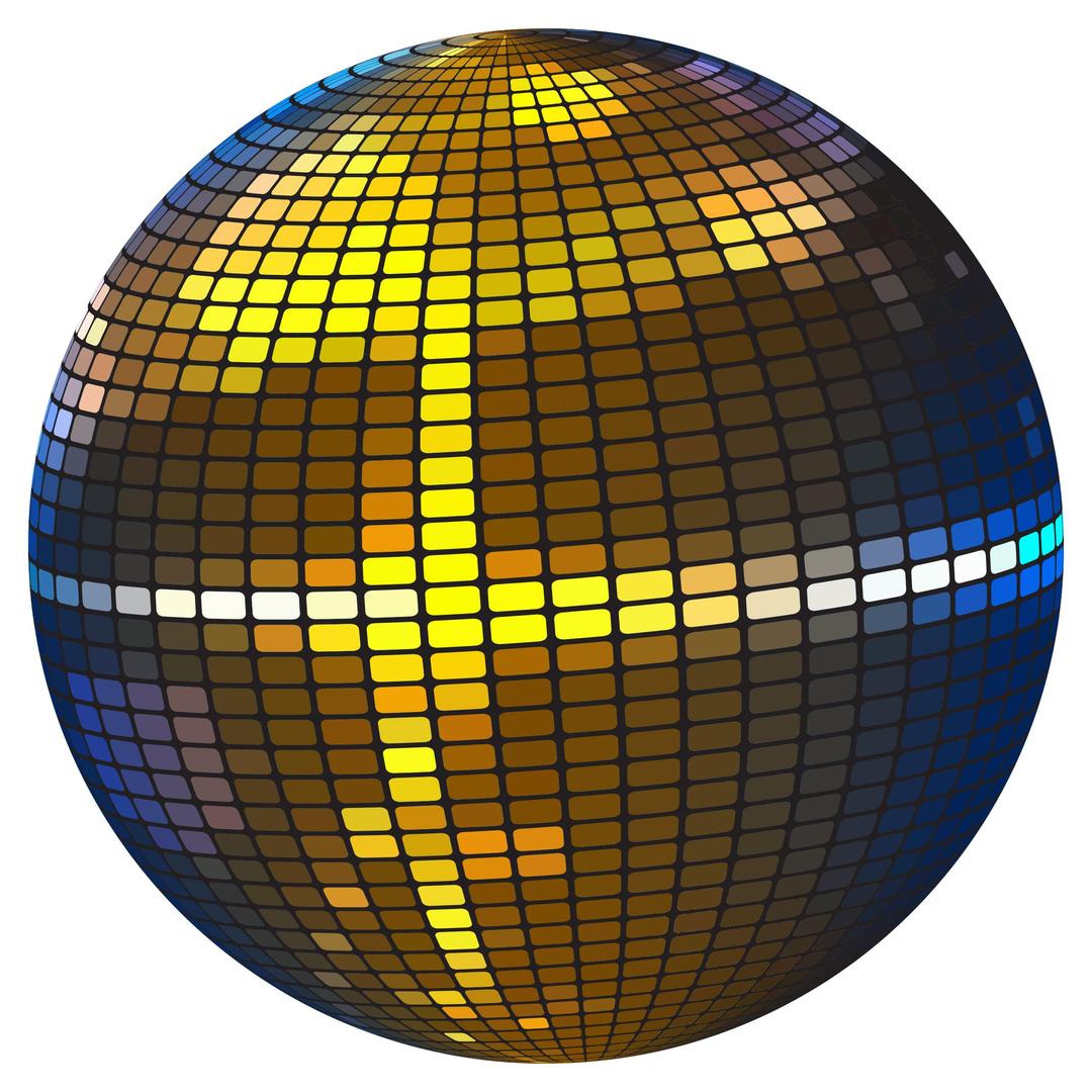 Colorful Disco Ball png transparent