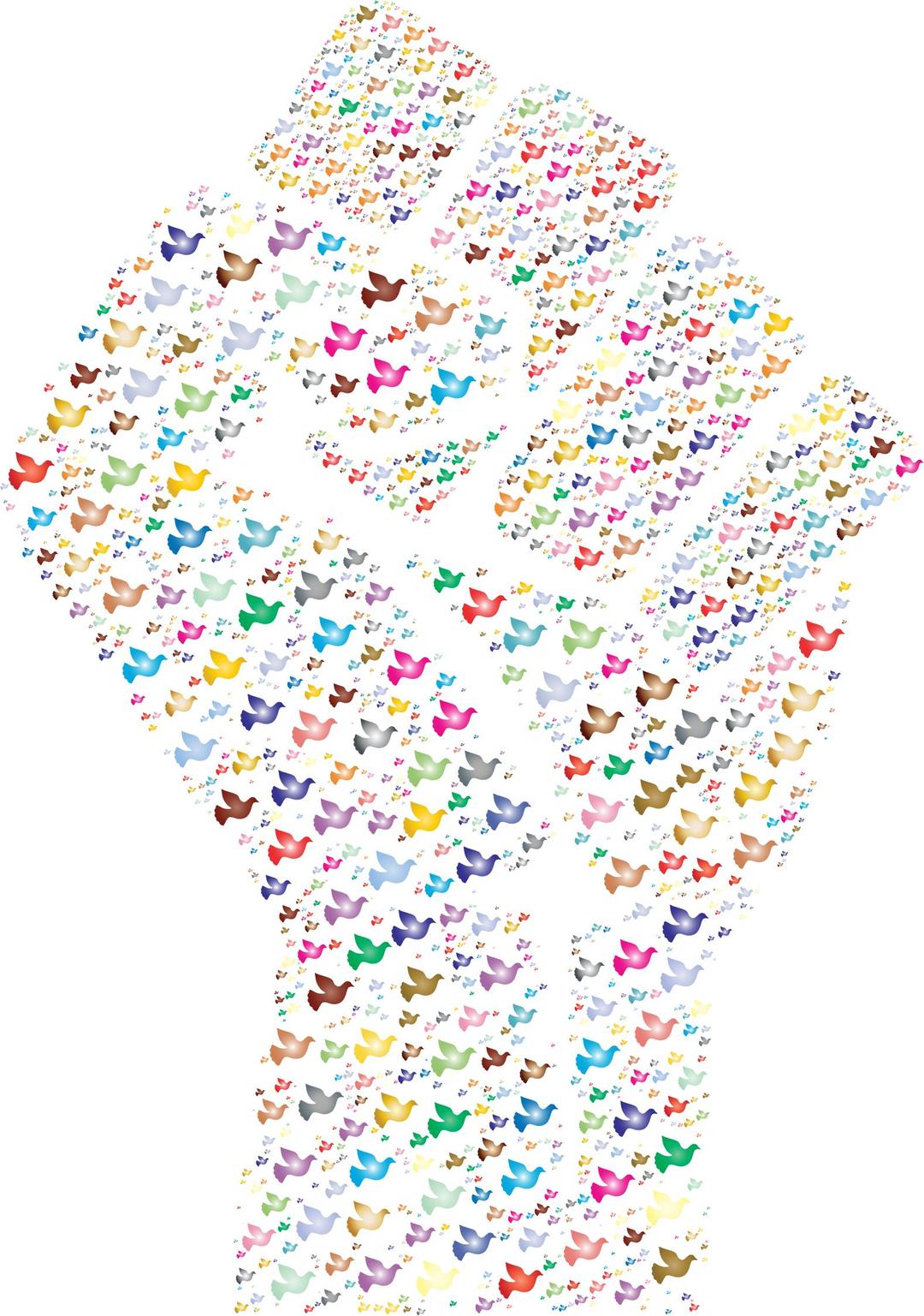 Colorful Fistful Of Doves 3 png transparent