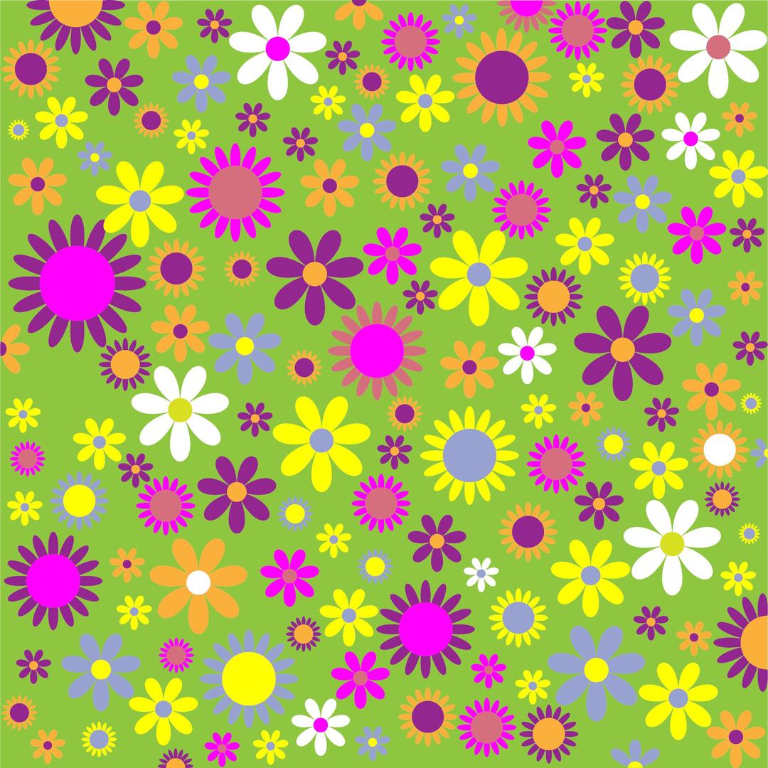 Colorful Floral Pattern Background 6 png transparent