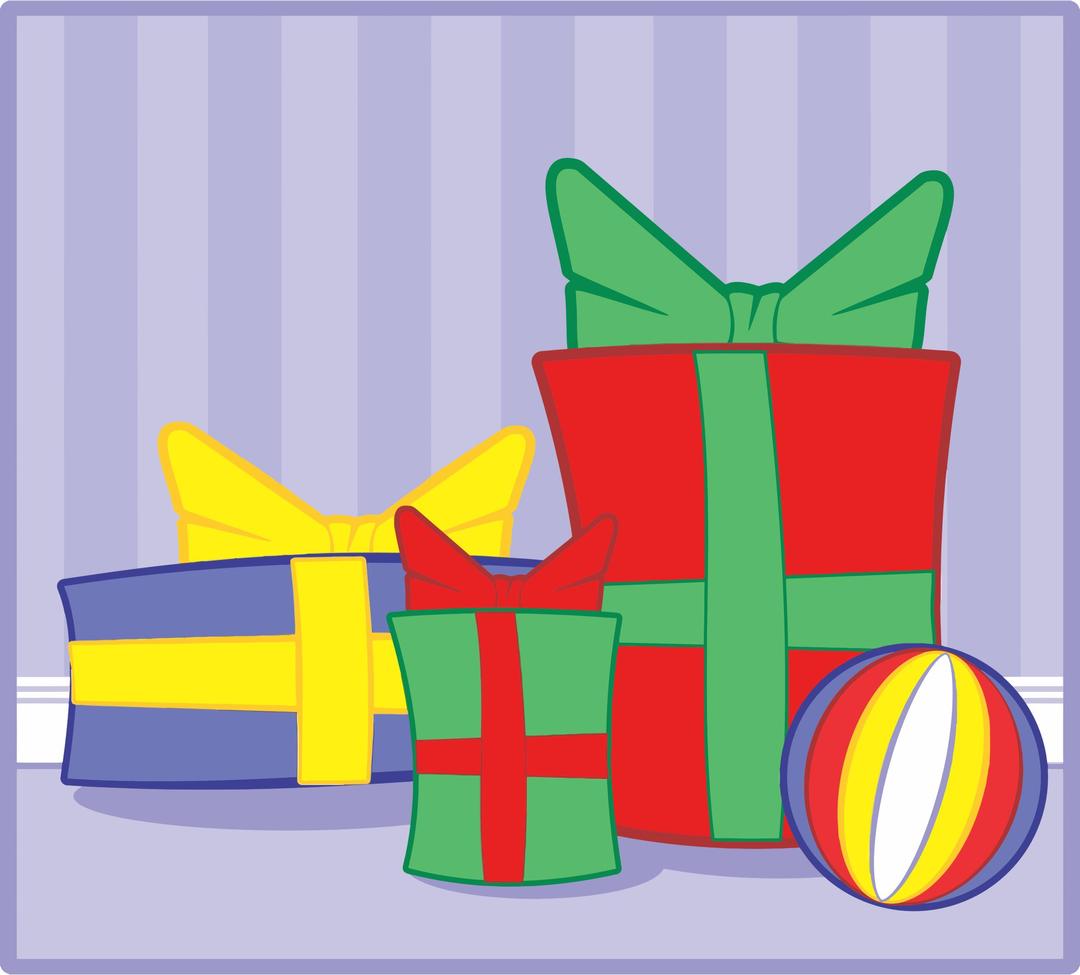 Colorful Gift Boxes Background png transparent